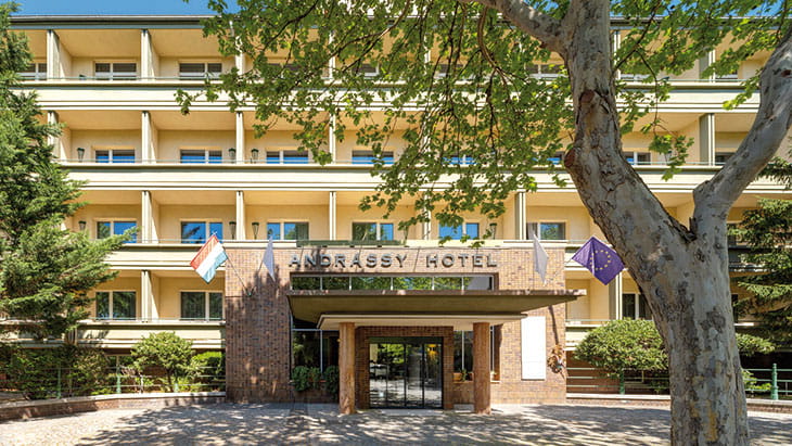The exterior of the Mamaison Andrassy Hotel, Budapest